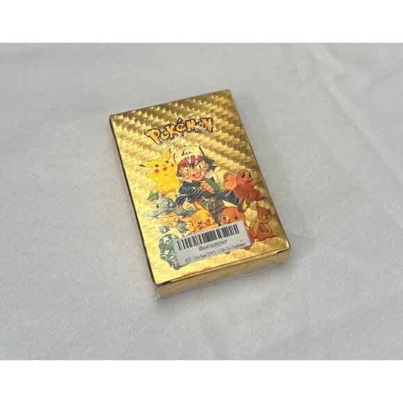 Pokemon Gold Foil Cards || Collectible Gift Set With Pikachu & Friends Design - Picture 2 of 2